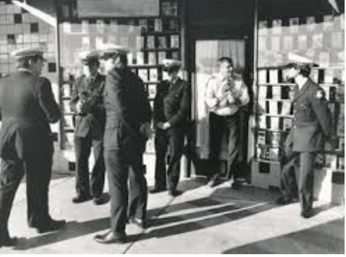  Police Outside Bookshop 